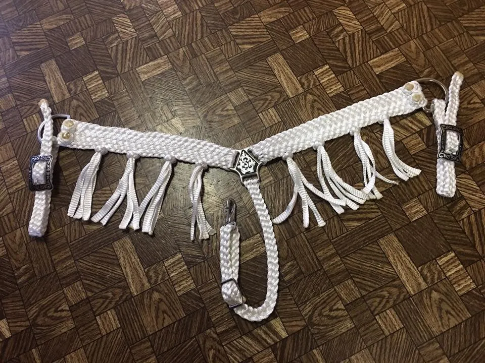Mule Tape Breast Collar - Triangle Center - Fringe
