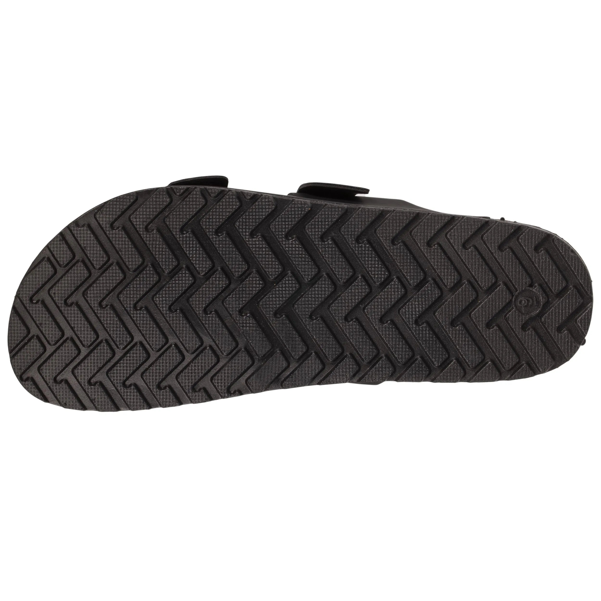 Mules sandales Homme confort double boucle Noir