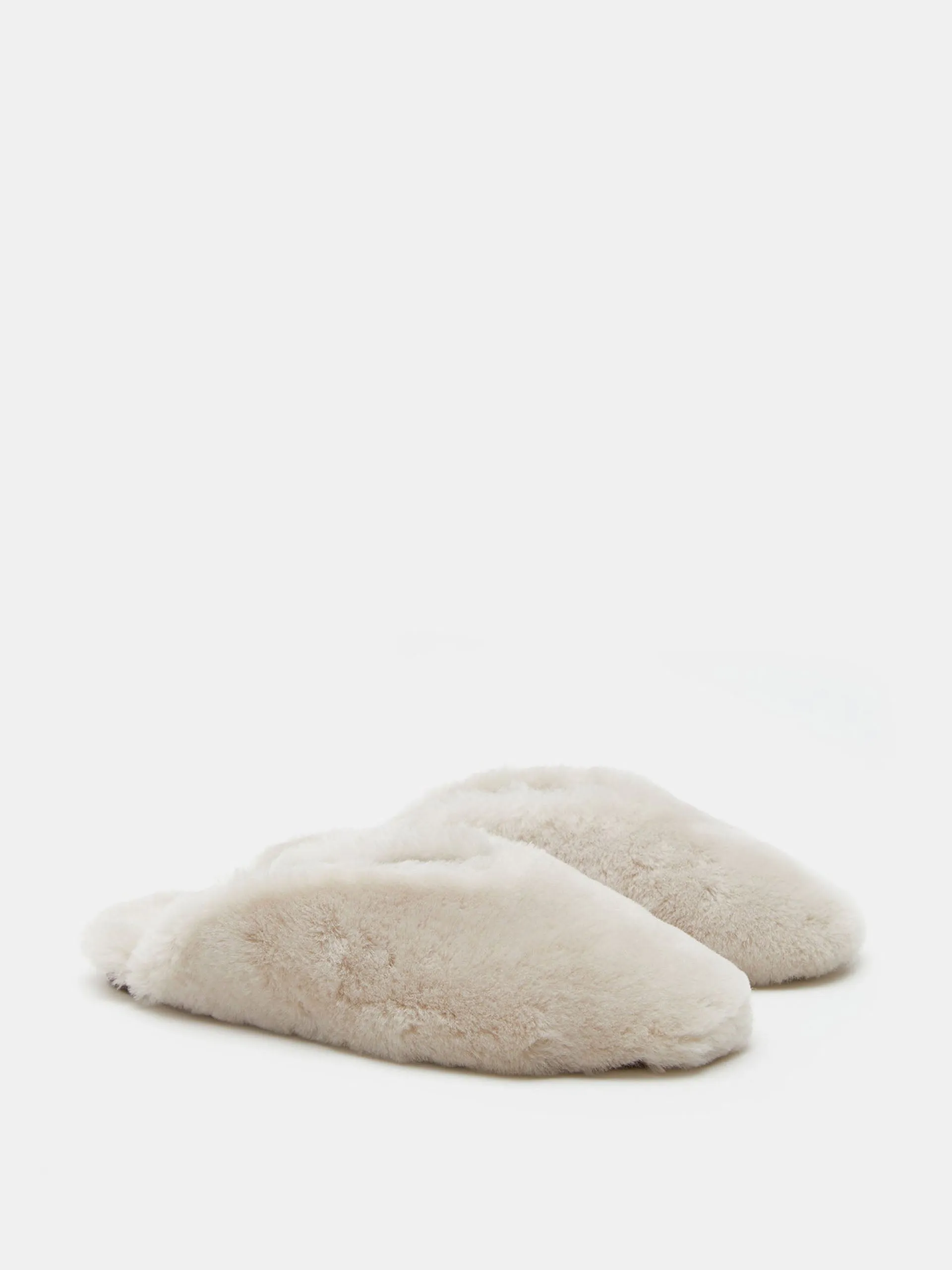 Natural shearling Regency mules