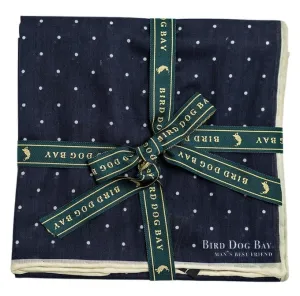 Navy Square Pocket High-security - Best-selling variety Pinpoint: Cotton