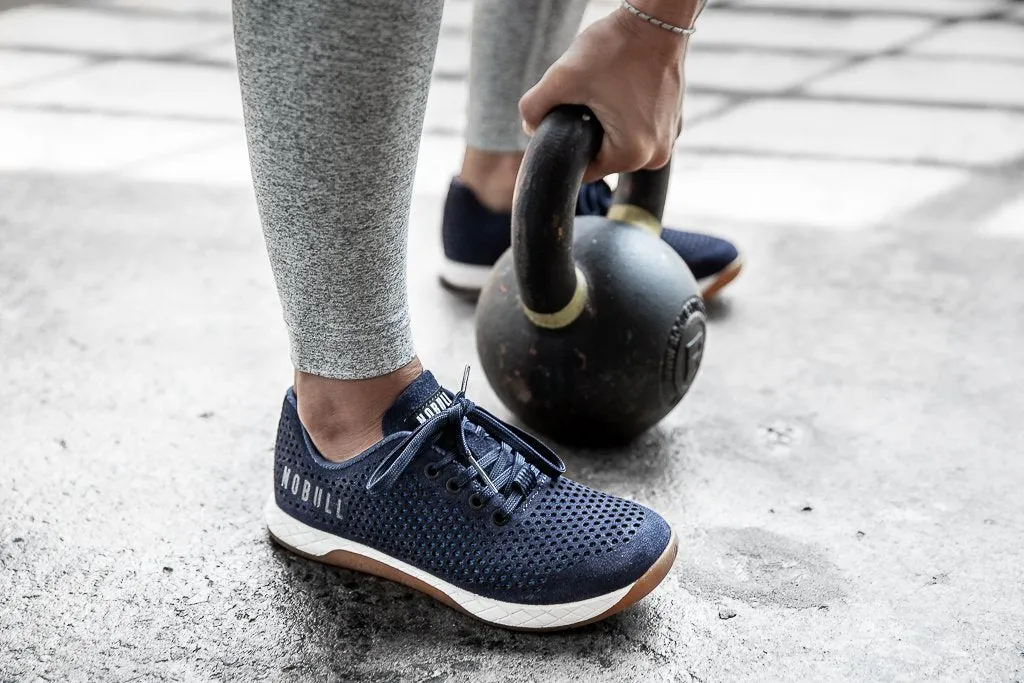NAVY SUEDE TRAINER (WOMEN'S)