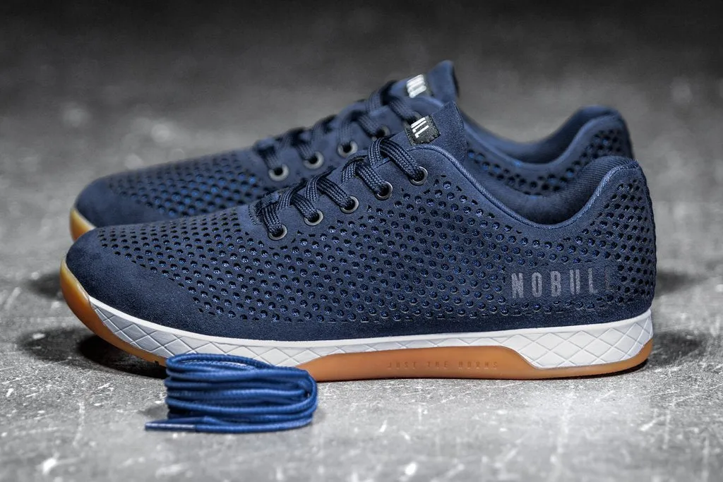 NAVY SUEDE TRAINER (WOMEN'S)