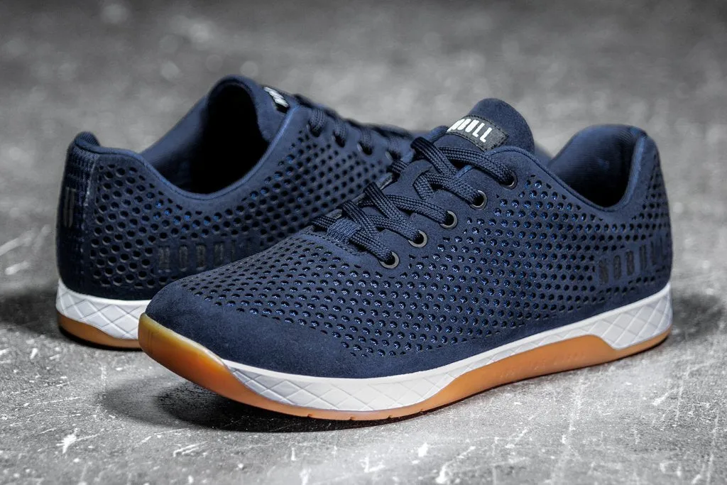 NAVY SUEDE TRAINER (WOMEN'S)