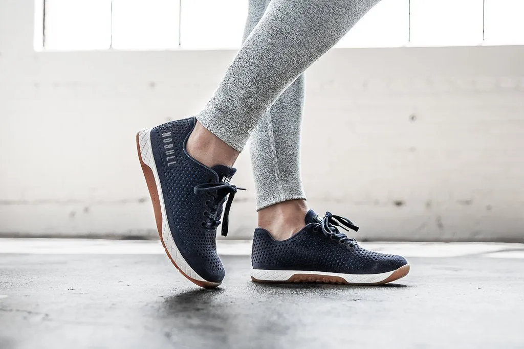 NAVY SUEDE TRAINER (WOMEN'S)