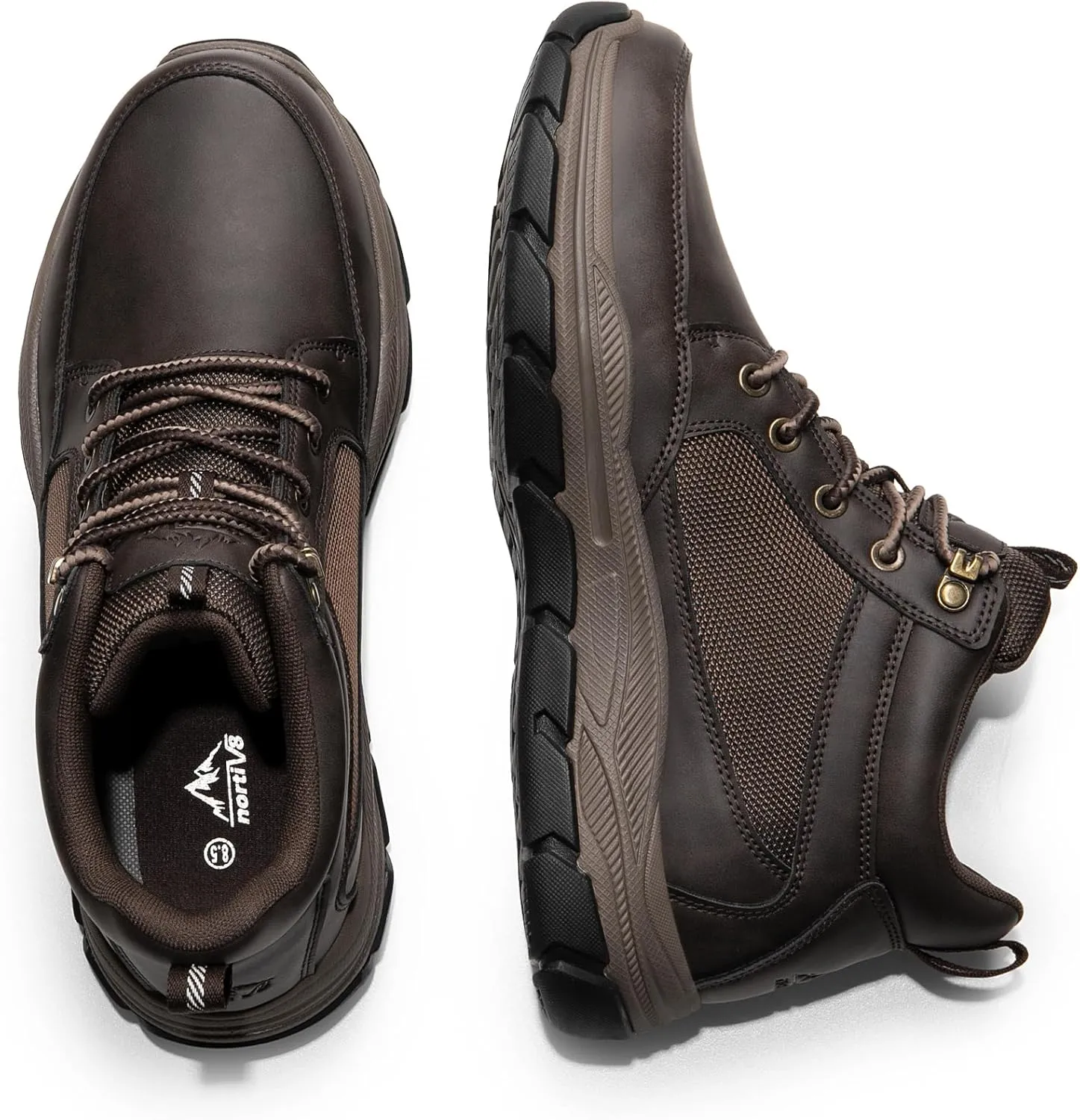 NORTIV 8 Men's Hiking Boots Lightweight Fashion Casual Chukka Ankle Boots Elevation
