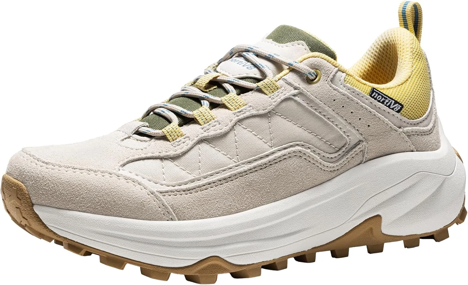NORTIV 8 Women's Waterproof Hiking Shoes with Arch Support Outdoors Leather Walking Trekking Camping Tennis Workout Cross Training Sneakers Wicklow