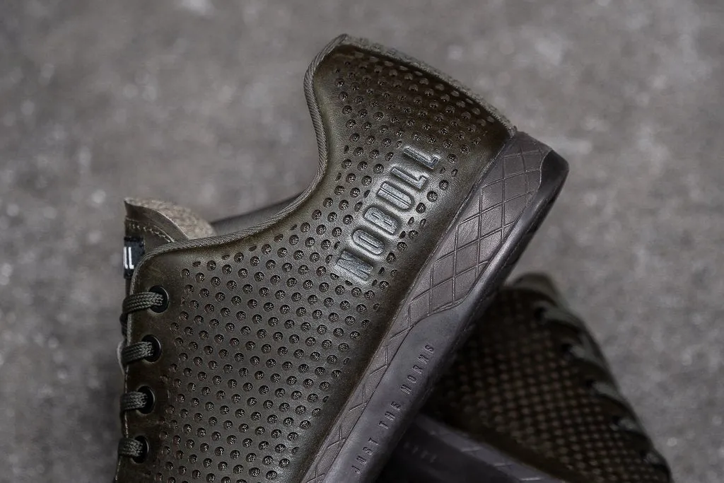 OLIVE LEATHER TRAINER (WOMEN'S)