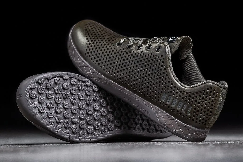 OLIVE LEATHER TRAINER (WOMEN'S)