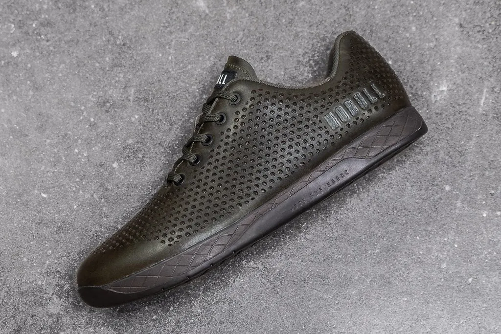 OLIVE LEATHER TRAINER (WOMEN'S)