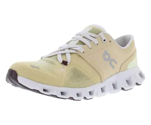 On Women's Cloud X 3 Sneakers, Savannah/Frost, 10 Medium US