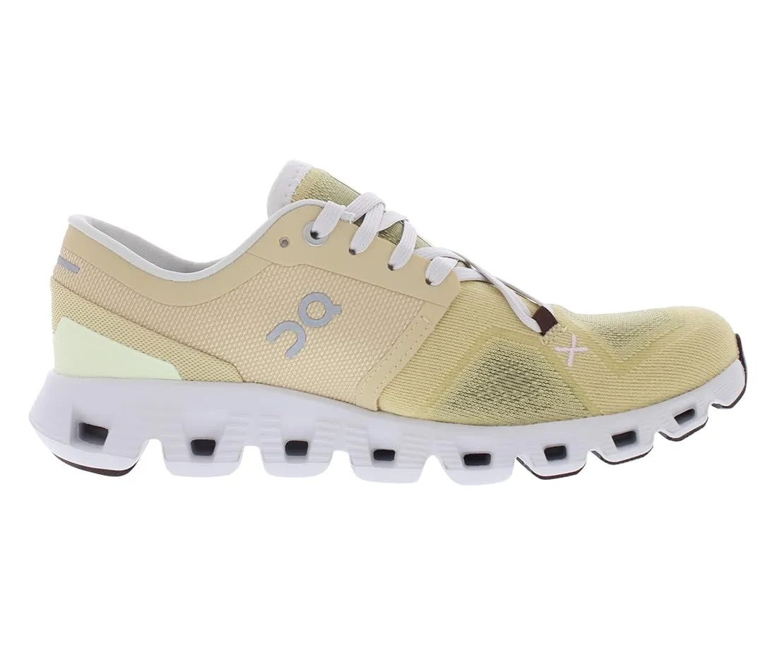 On Women's Cloud X 3 Sneakers, Savannah/Frost, 10 Medium US