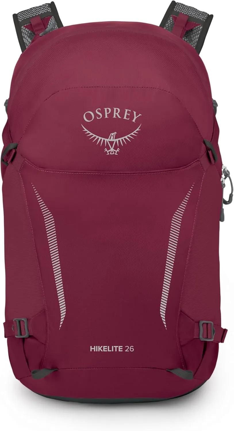 Osprey Hikelite 26L Unisex Hiking Backpack, Chameleon/Black