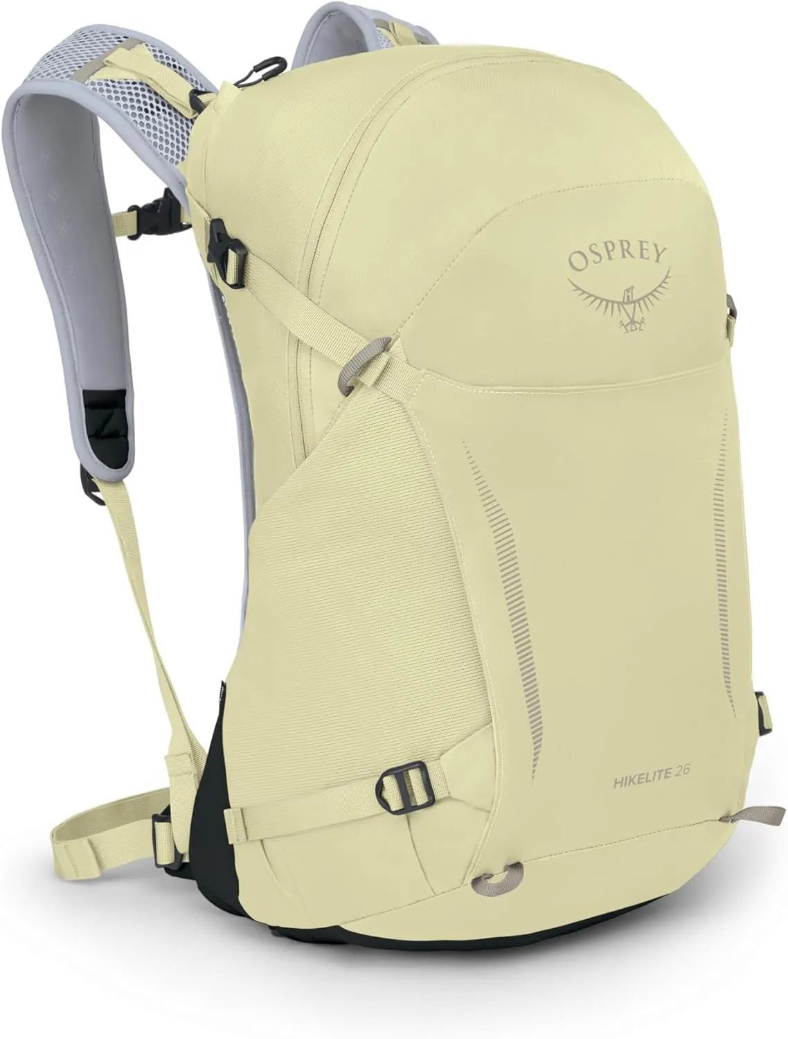 Osprey Hikelite 26L Unisex Hiking Backpack, Stardust Yellow/Gray Wolf