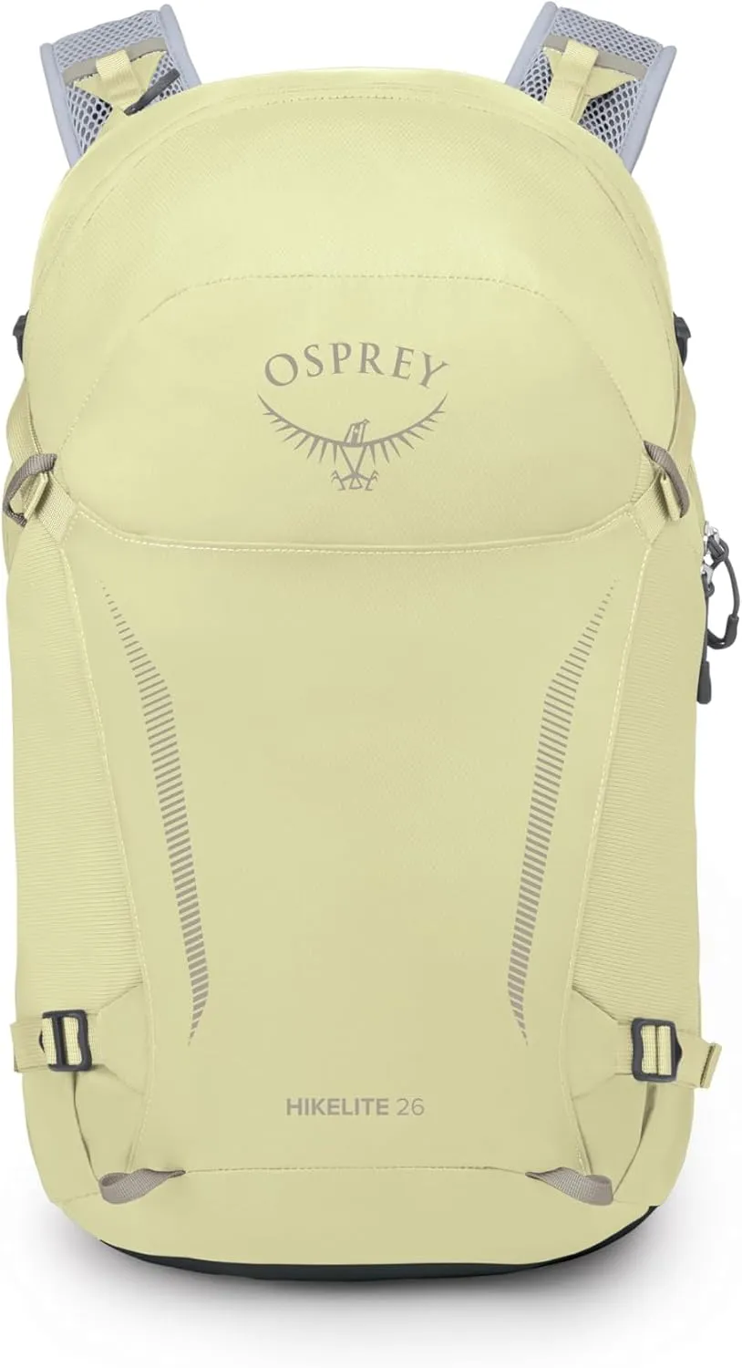Osprey Hikelite 26L Unisex Hiking Backpack, Stardust Yellow/Gray Wolf