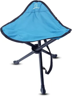 Outdoor Portable Camping Stool, Fishing Stool, Three-Legged Stool, for Fishing, Camping, Outdoor Barbecue, Mountaineering and Concert, Bear up to 220Lbs (Blue)
