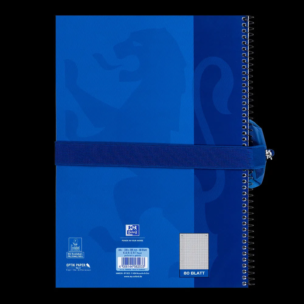 Oxford Blue Large Rectangular Pencil Case