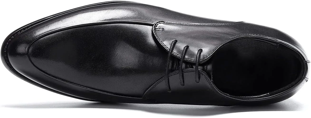 Oxfords Mens Dress Shoes Formal Business Genuine Leather Derby Fashion Casual Tuxedo Wedding Prom Comfortable Walking Shoes for Men