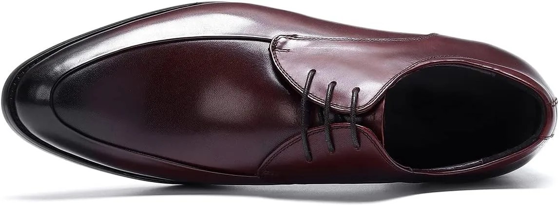 Oxfords Mens Dress Shoes Formal Business Genuine Leather Derby Fashion Casual Tuxedo Wedding Prom Comfortable Walking Shoes for Men