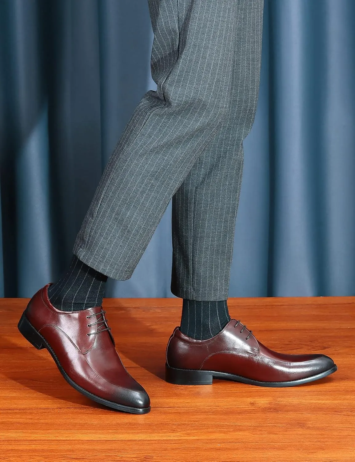 Oxfords Mens Dress Shoes Formal Business Genuine Leather Derby Fashion Casual Tuxedo Wedding Prom Comfortable Walking Shoes for Men