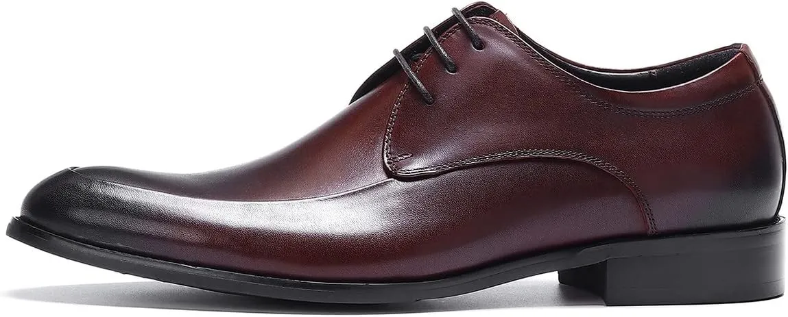 Oxfords Mens Dress Shoes Formal Business Genuine Leather Derby Fashion Casual Tuxedo Wedding Prom Comfortable Walking Shoes for Men