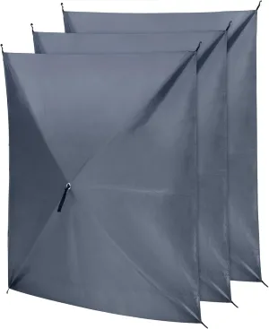 PAMAPIC Wind Screen Panel, Weatherproof, UV Proof and Waterproof Screen Tent Wind Panels (3 Pack) - Gray