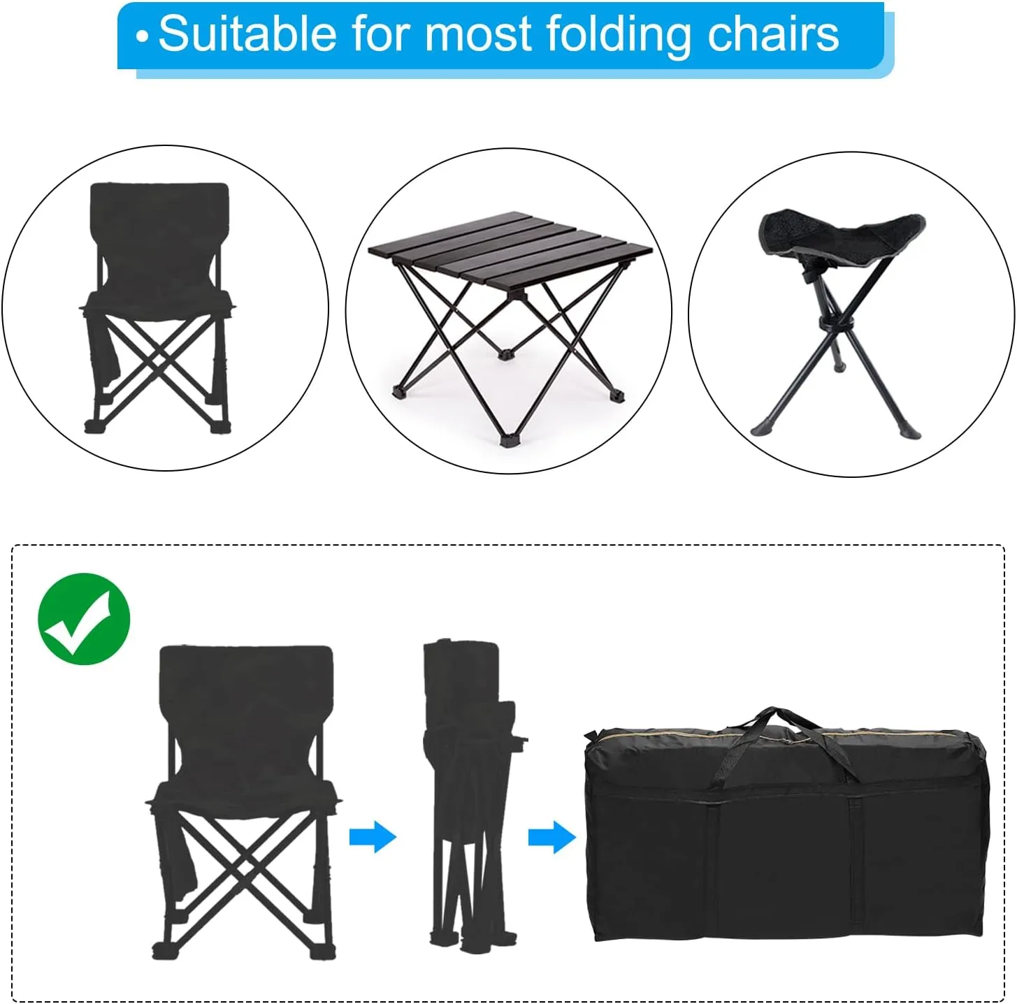 PATIKIL 35" Extra Large Moving Bag for Travel, 2 Pack 210D Oxford Waterproof Storage Bag with Double Zippers Duffle Bag for Storage Packing Home Traveling Camping, Black (35"x9.8"x19")