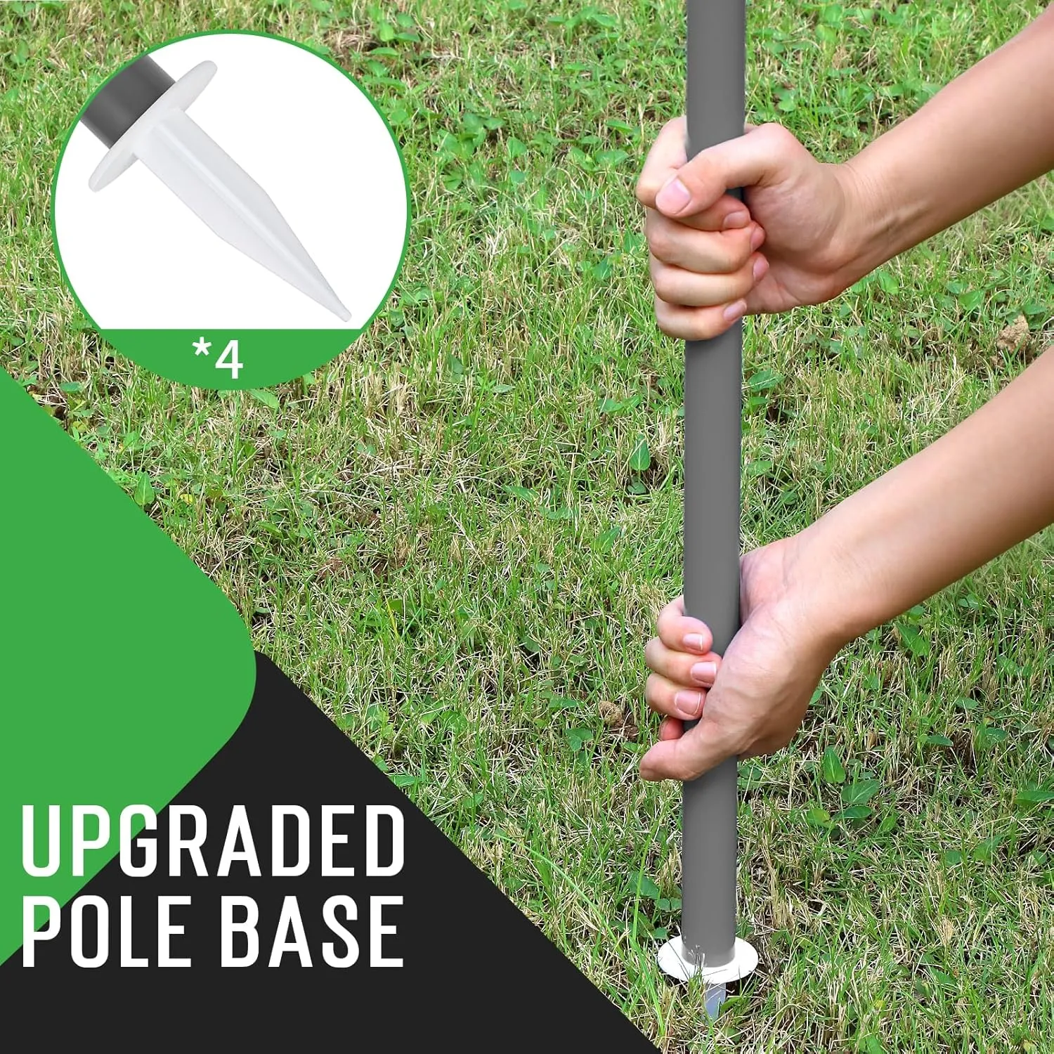 Portable Badminton Net with 4 Badminton Rackets, Durable Badminton Net Set for Driveway Backyard, Stable Game Net System with Carring Bag