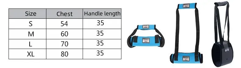Portable Dog Sling Hip Support Harness for Rehabilitation