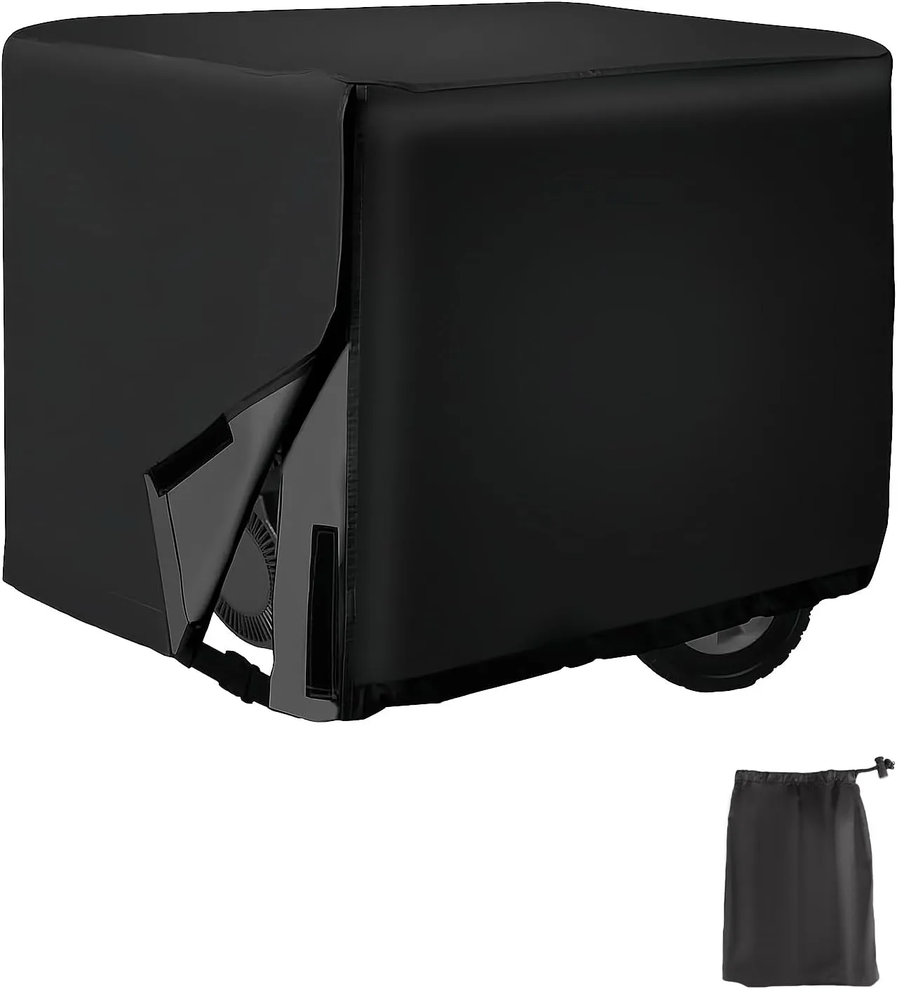 Portable Generator Cover Heavy Duty Waterproof - 26" x 20" x 20", All-Weather Protection with Snow/UV/Wind Resistance, Compatible with iGen4500, Durostar DS4000S, XP4850EH (Black)