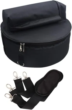Portable Oxford Cloth Snare Drum Bag, Black Drum Case with Shoulder Straps for Gigs, Marching Band, and Storage