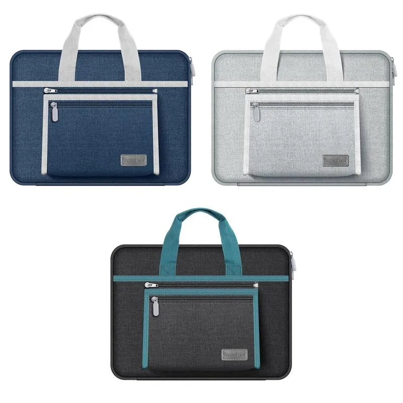 Portable Oxford Laptop Bag - Durable Fabric Multiple Colours - Dark Blue