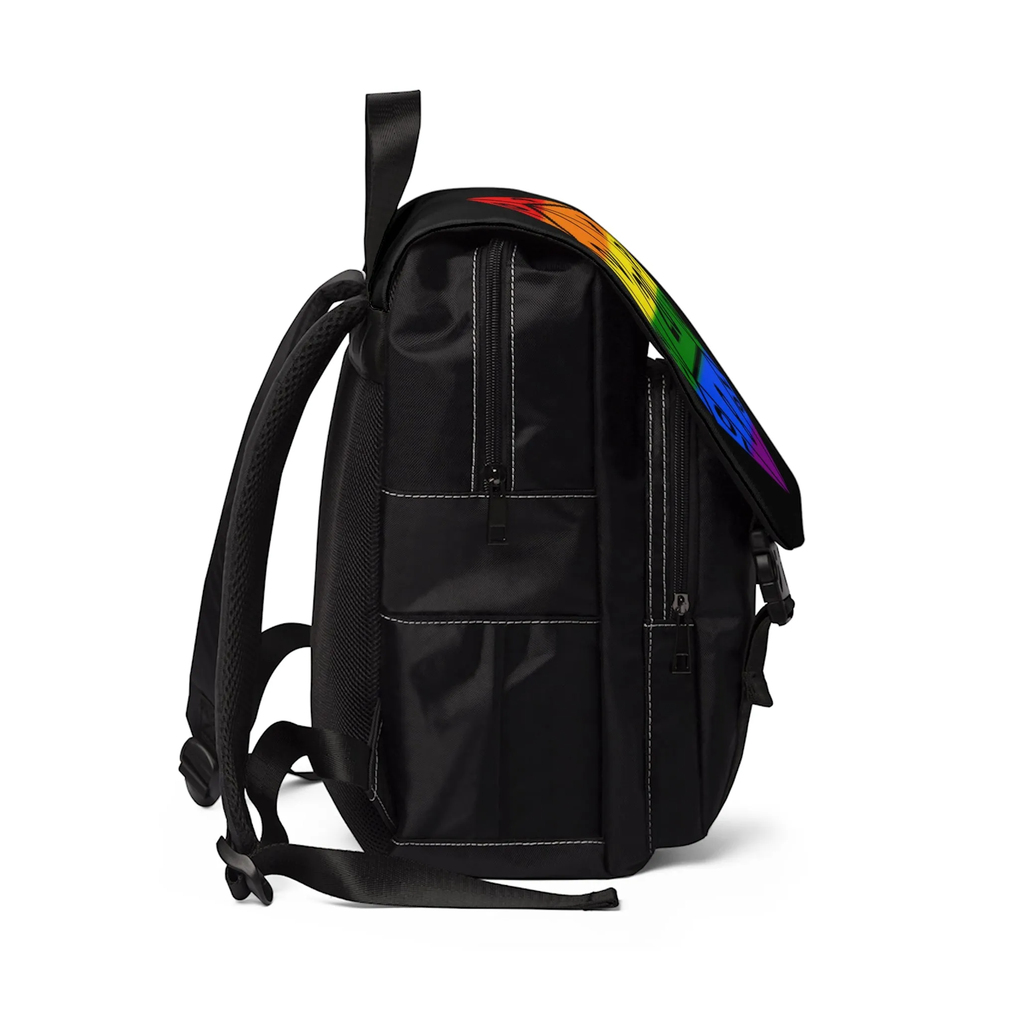 Rainbow Pride D20 - Casual Shoulder Backpack