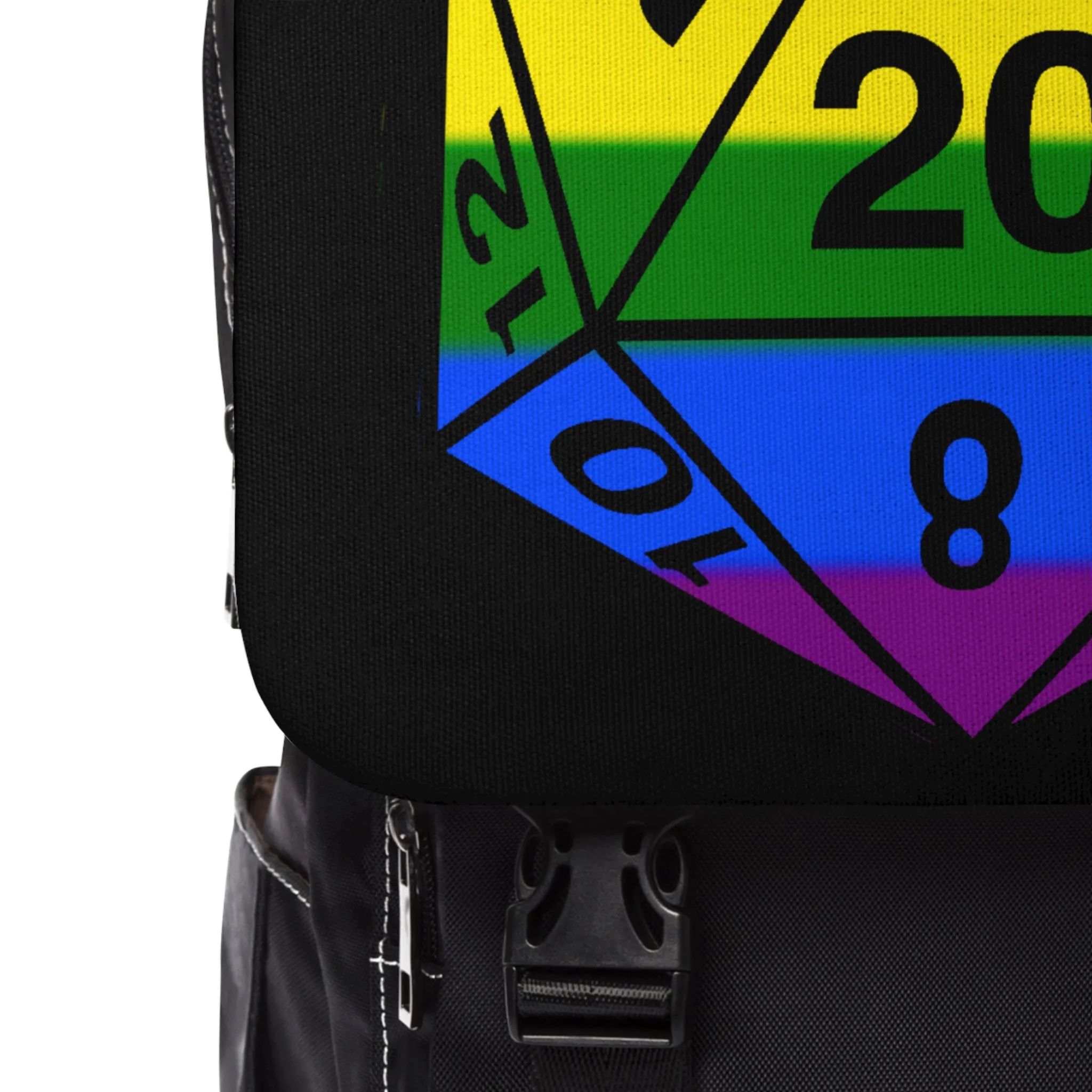 Rainbow Pride D20 - Casual Shoulder Backpack