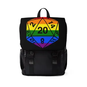 Rainbow Pride D20 - Casual Shoulder Backpack