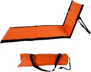 Reclining Beach Mat 15x43.3x15.8/15x26.8x15.8'' Oxford Cloth Waterproof Foldable Beach Lounge Chair Lightweight & Portable Beach Lounger for Adults Holidays Camping Park