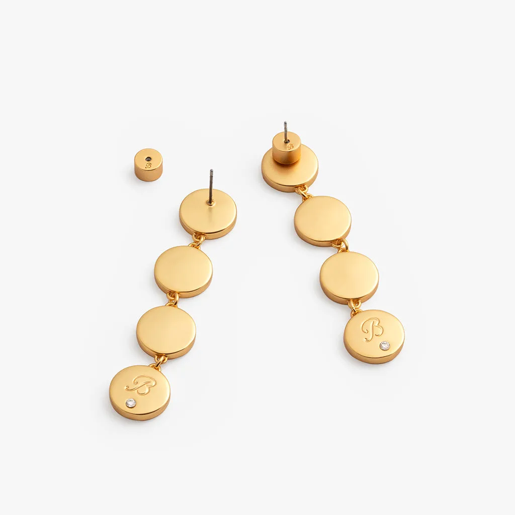 Reins Multi-Bezel Drop Earring