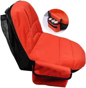 Riding Lawn Mower Seat Cover Compatible with Kubota,Tractor Seat Cover Compatible with Craftsman,for Cub Cadet,for John Deere, for Husqvarna,with Drink Pouch (Large)