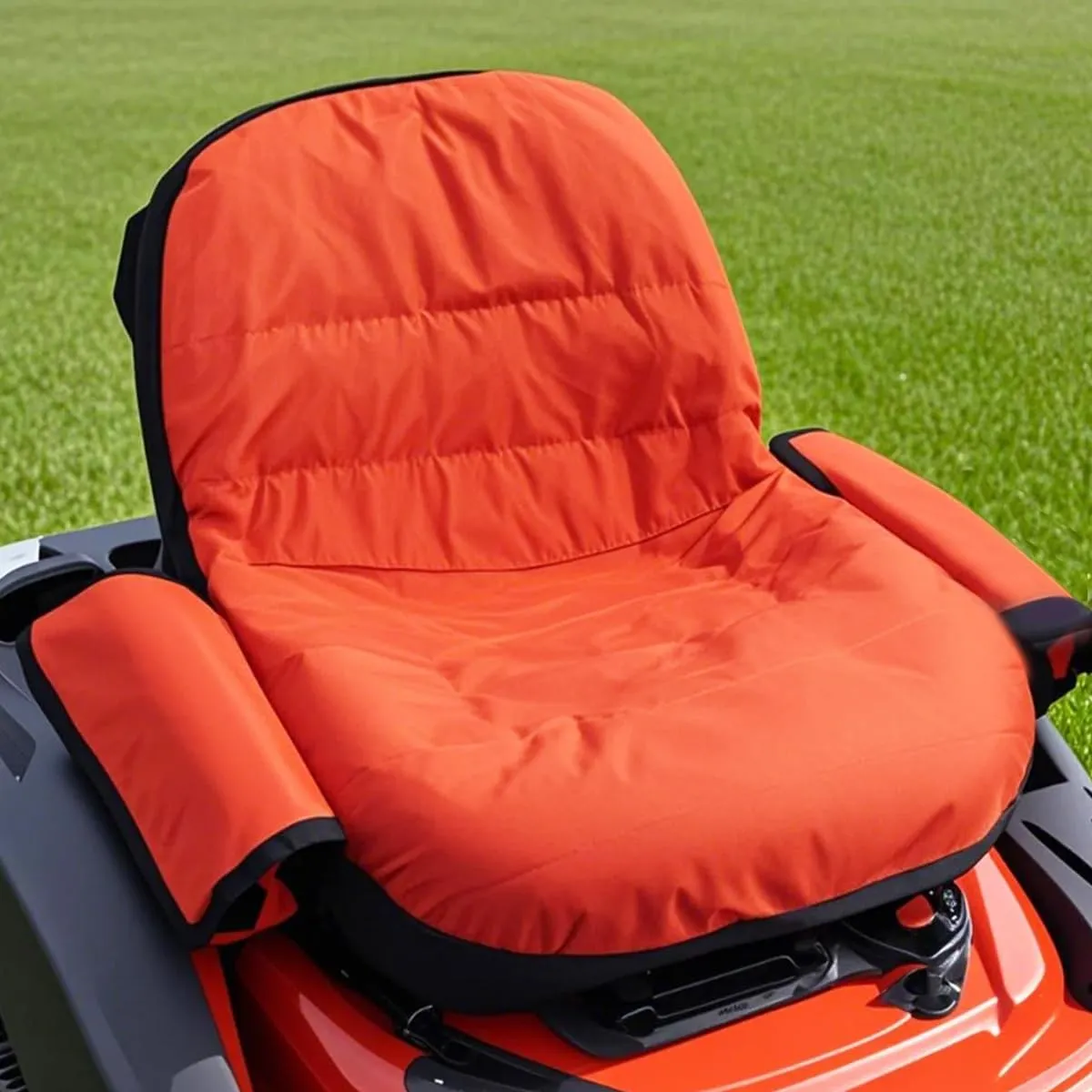 Riding Lawn Mower Seat Cover Compatible with Kubota,Tractor Seat Cover Compatible with Craftsman,for Cub Cadet,for John Deere, for Husqvarna,with Drink Pouch (Large)