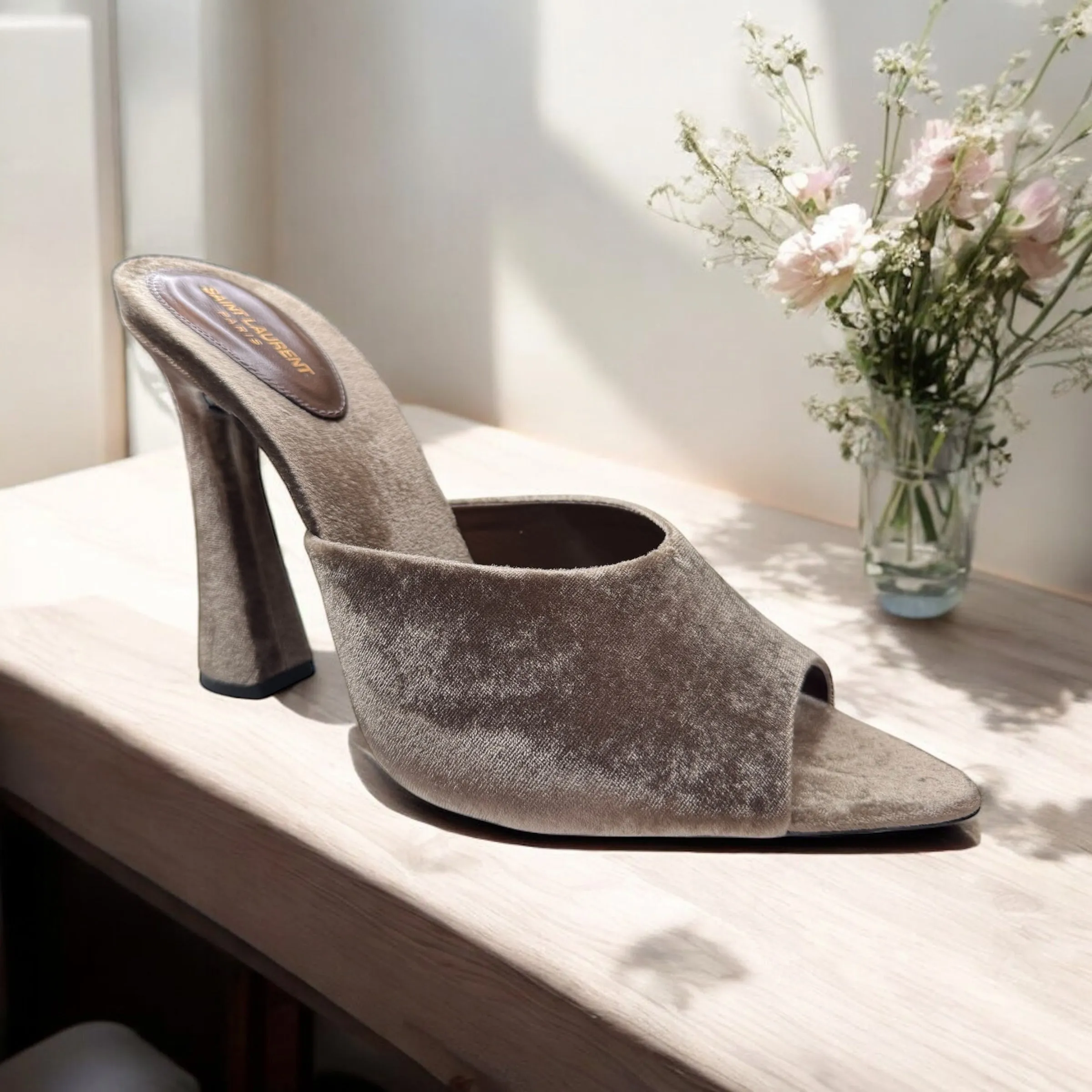 Saint Laurent Suite Mule Sandal (42/12)