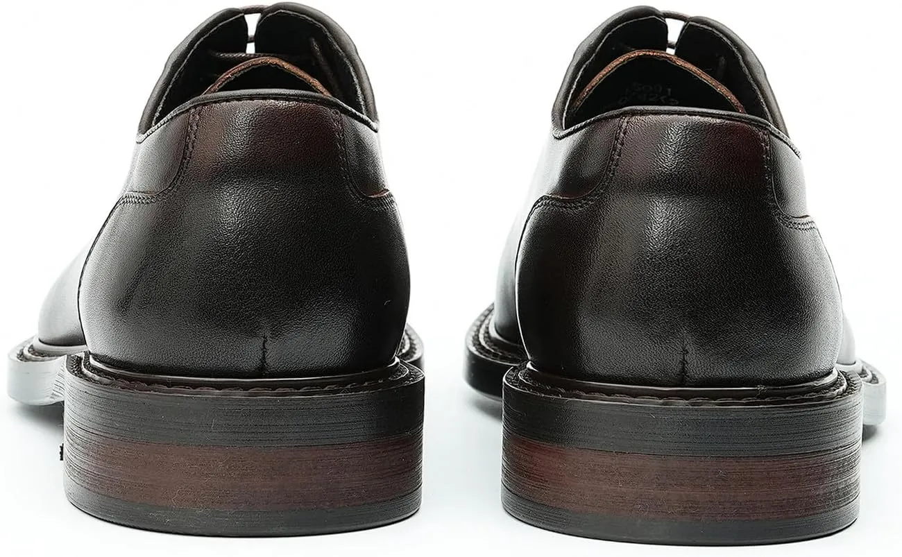 Santimon Men's Oxfords Formal Dress Derby Fashion Business Prom Wingtip Shoes Wedding Tuxedo Genuine Leather Shoes for Men
