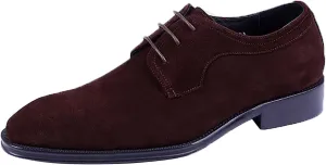 Santimon Men's Oxfords Formal Dress Shoes Suede Leather Wingtips Derby Business Casual Fashion Walking Shoes for Men