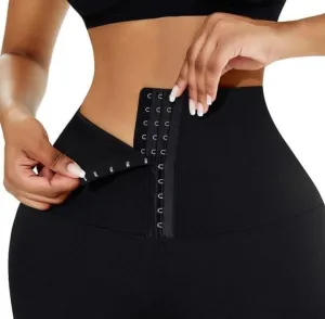 SculptFit High-Waist Compression Leggings - Black