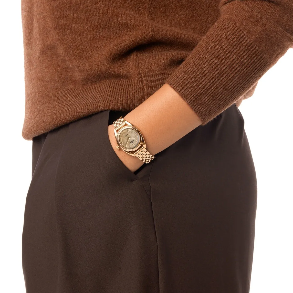 Shinola The Derby 30mm Petoskey Stone SS