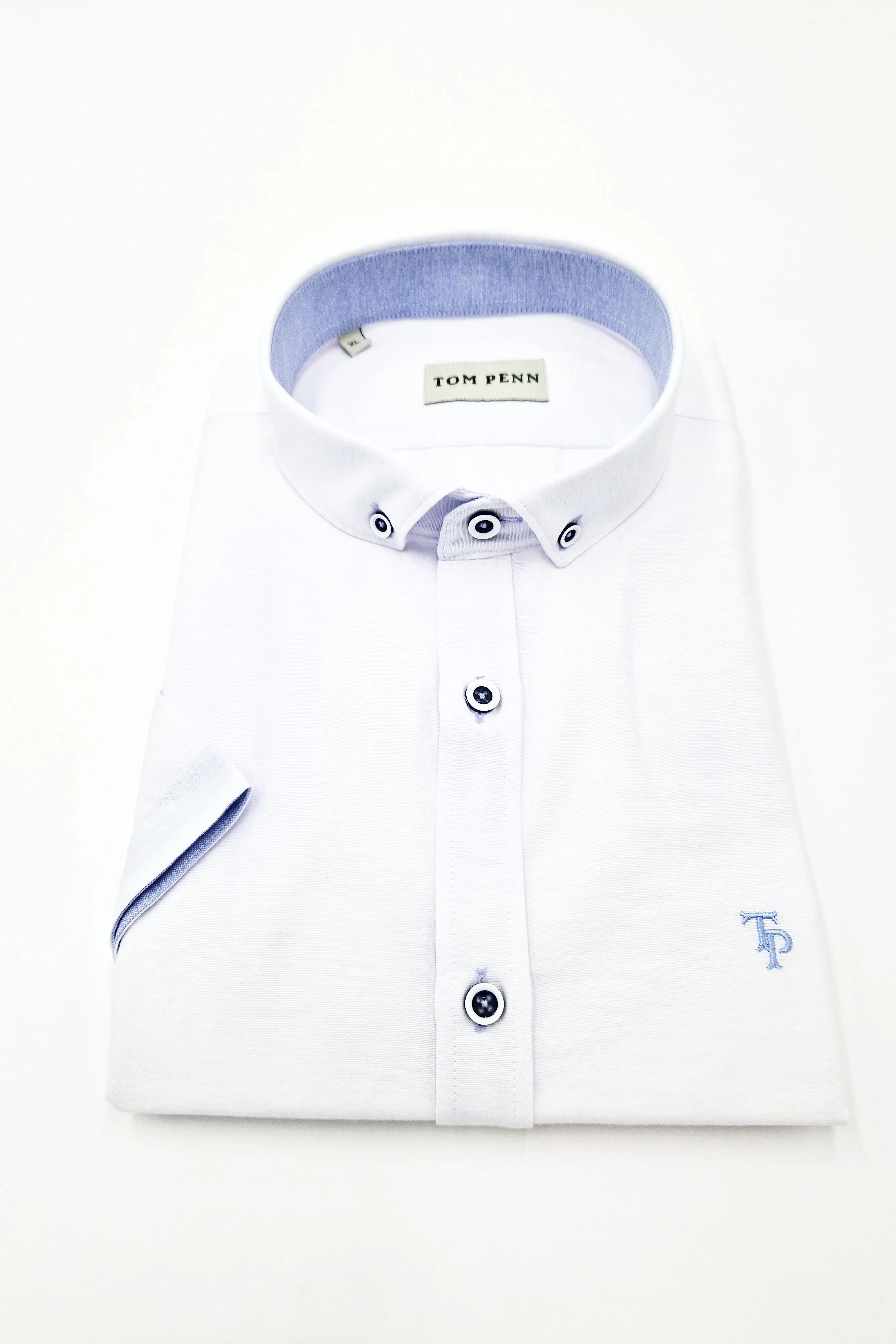 Short Sleeve Oxford White Shirt