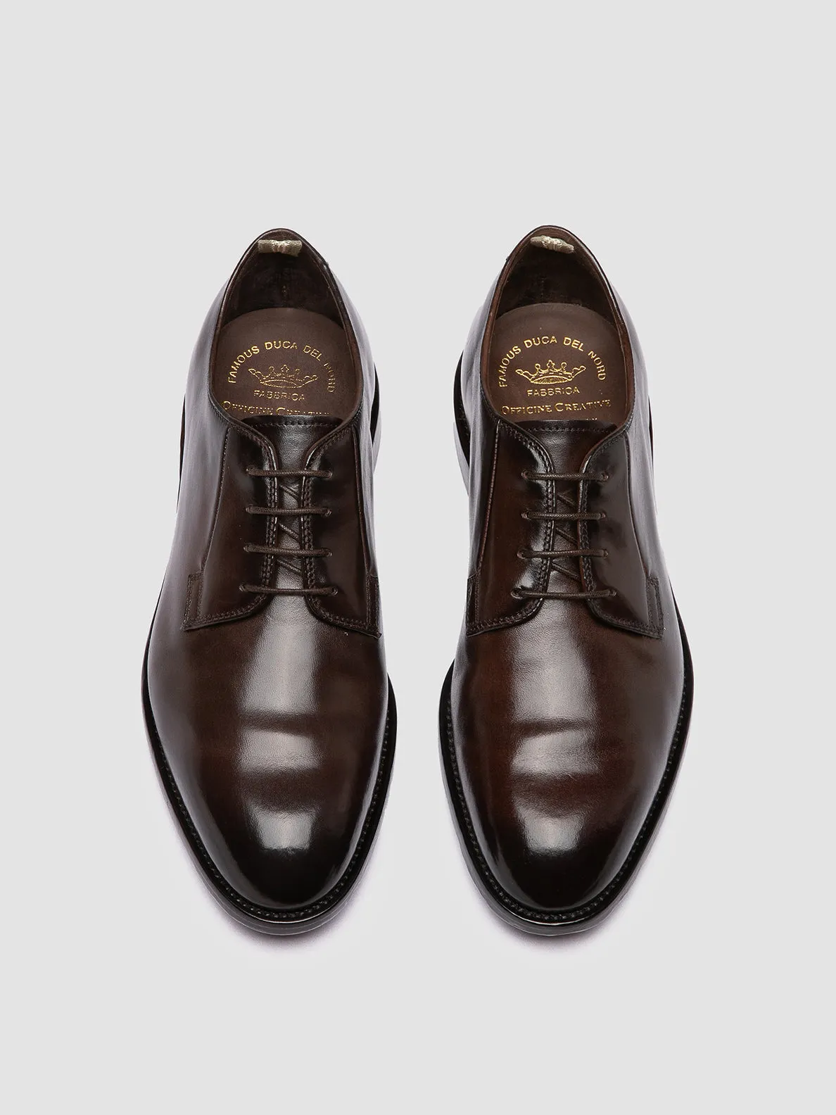 SIGNATURE 001 - Derby in Pelle Marrone