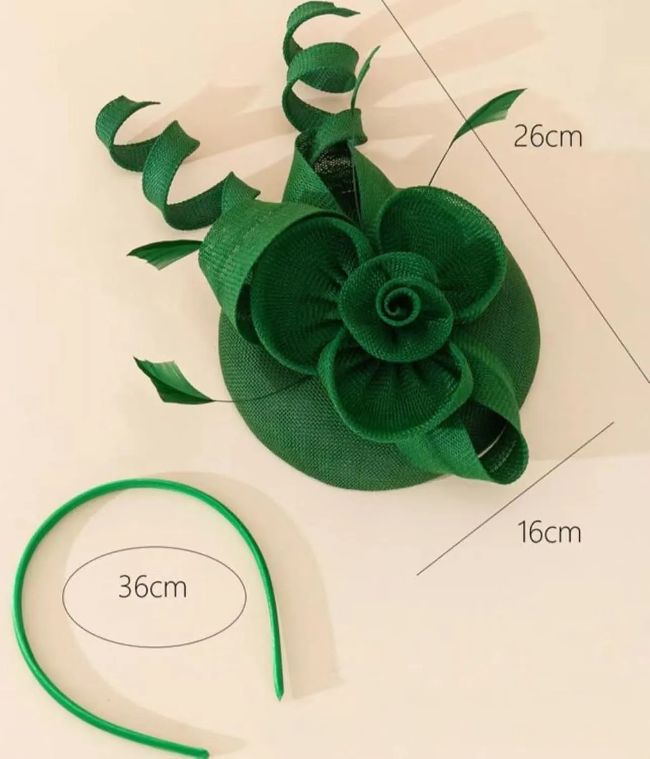 Sinamay Fascinator Hat Floral Feather Pillbox Derby Hats for Women Wedding Tea Party with Headband Clip