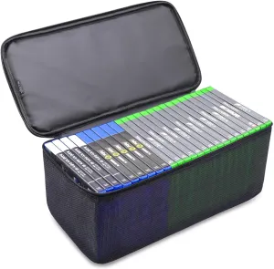sisma Video Games Storage Case Compatible with Xbox PS5 PS4, Game Discs Holder Organizer Home Safekeeping