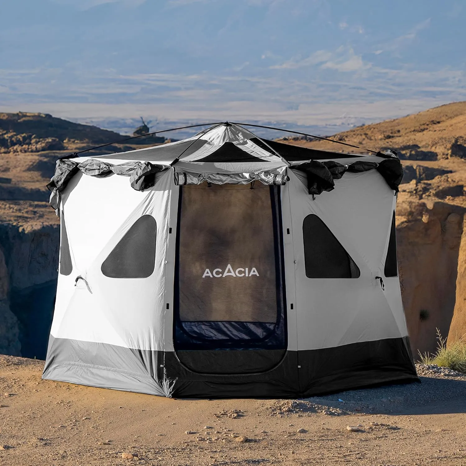 Space Acacia Lite Camping Tent | 2/3/4/8 Person Pop Up Tents for Camping | Lightweight & Durable Beach Tent | Level 7 Wind Resistance, UPF 50  | Quick Setup for Camping & Backyard