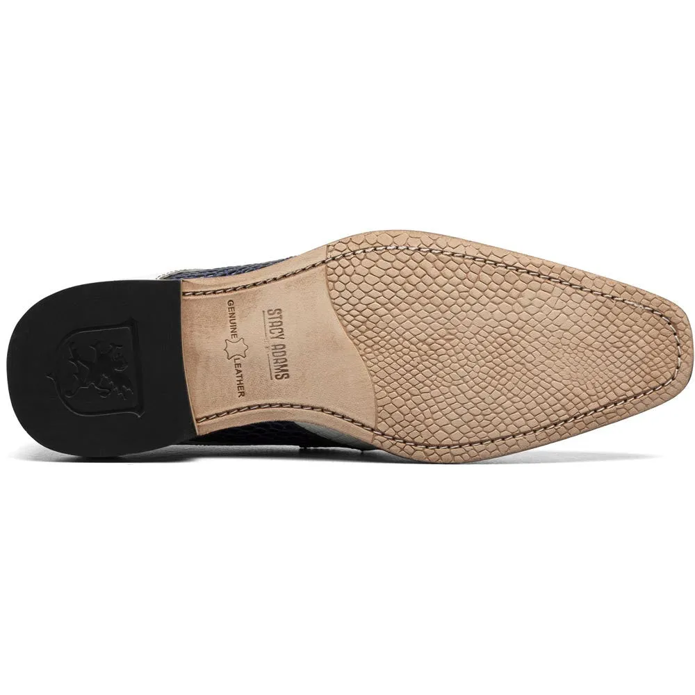Stacy Adams Tristano Modified Bike Toe Oxford in Blue