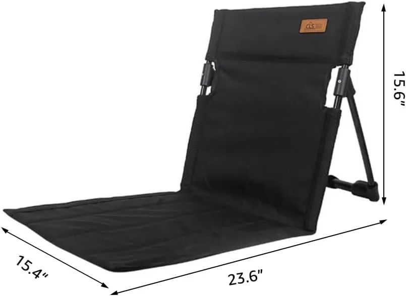 Stadium Seats for Bleachers with Back Support, Folding Zero Gravity Outdoor Recliner Patio Lounge Chair, Portable Camping Chairs, Ultralight Canvas Seat, Outdoor Beach Chair